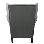 Fauteuil bergère Skog Velours Vaia: Gris