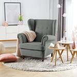 Fauteuil bergère Skog Velours Vaia: Gris