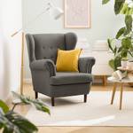 Fauteuil bergère Skog Tissu Bouclé Nola: Gris foncé