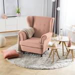 Fauteuil bergère Skog Velours Vaia: Rose