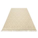 Tapis de couloir en laine Vermont Laine vierge / Coton - Crème / Beige - 80 x 150 cm