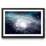 Ingelijste afbeelding Galaxy sparrenhout/acrylglas