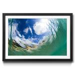 Quadro con cornice Underwater Sky Abete / Vetro acrilico