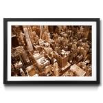 Ingelijste afbeelding New York City sparrenhout/acrylglas