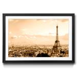 Ingelijste afbeelding Paris Skyline sparrenhout/acrylglas