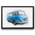 Quadro con cornice Barkas Abete / Vetro acrilico - Blu