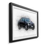 Quadro con cornice Black Class Abete / Vetro acrilico - Nero / Bianco