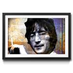 Ingelijste afbeelding Lennon sparrenhout/acrylglas - meerdere kleuren