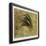 Ingelijste afbeelding Bent By The Wind sparrenhout/acrylglas - groen/beige