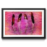 Pink Feathers Bild Gerahmtes and