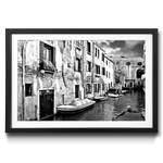 Gerahmtes Bild Beautiful Venice Fichte / Acrylglas - Schwarz / Weiß