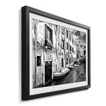 Ingelijste afbeelding Beautiful Venice sparrenhout/acrylglas - zwart/wit