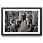 Ingelijste afbeelding City Of Chicago sparrenhout/acrylglas - zwart/wit
