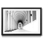 Gerahmtes Bild Columns Gallery II Fichte / Acrylglas - Schwarz / Weiß