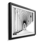 Ingelijste afbeelding Columns Gallery II sparrenhout/acrylglas - zwart/wit