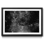 Gerahmtes Bild Endless Space Fichte / Acrylglas - Schwarz / Weiß