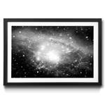 Tableau déco Galaxy II Épicéa / Plexiglas - Noir / Blanc