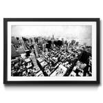 Ingelijste afbeelding NY Vintage II sparrenhout/acrylglas - zwart/wit