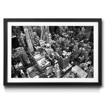 Gerahmtes Bild New York City Fichte / Acrylglas - Schwarz / Weiß