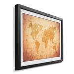 Gerahmtes Bild Old the of World Map