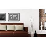 Quadro con cornice Worldmap No. 11 Abete / Vetro acrilico