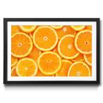 Gerahmtes Bild Orange Fichte / Acrylglas
