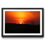 Ingelijste afbeelding Sunset  Sky sparrenhout/acrylglas