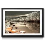Ingelijste afbeelding Mystic River sparrenhout/acrylglas