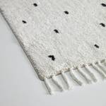Kurzflorteppich Meri Baumwolle - Weiß