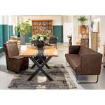 Banquette Rachid Cognac vintage - Largeur : 190 cm