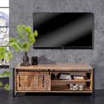 Tv-meubel Toleos grof gezaagd massief mangohout/ijzer - mangohout/zwart