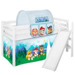 Hochbett Jelle Paw Patrol II mit schräger Rutsche - Hellblau - 90 x 200cm