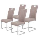 Chaise cantilever Festola Cappuccino - Lot de 4