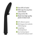 Pommeau de douche Watersaving III Matière plastique - Noir - Largeur : 10 cm