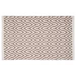 Tapis de bain Altai Polyester - Beige / Blanc