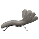 Chaise longue Kasson Tessuto Bouclé Abby: Grigio scuro - Nero