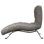 Chaise longue Kasson Tessuto Bouclé Abby: Grigio scuro - Nero