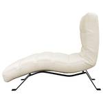 Chaise longue Kasson Tessuto Bouclé Abby: Bianco polare - Nero