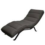 Chaise longue Kasson Tessuto Bouclé Abby: Antracite - Nero