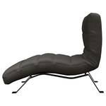 Chaise longue Kasson Tessuto Bouclé Abby: Antracite - Nero