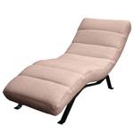 Chaise longue Kasson Tessuto Bouclé Abby: Mauve - Nero