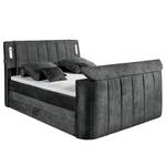 Lit boxspring Touch I Microfibre Salvo: Anthracite