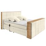 Lit boxspring Sydney II Bouclé tissu Raya: Crème