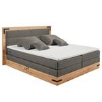 Boxspring Woodville Microvezel Zari: Grijs