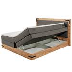 Boxspring Woodville Microvezel Zari: Grijs