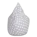 Pouf enfant Drop Tissu - Gris / Blanc