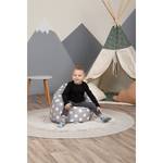 Pouf enfant Drop Tissu - Gris / Blanc