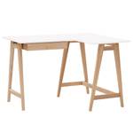 Hoekbureau Ophelia Wit - Breedte: 115 cm - Lade links