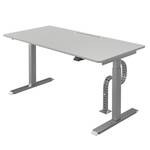 Schreibtisch Warnes (Elektrisch höhenverstellbar) - Silber - Breite: 160 cm