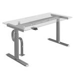 Schreibtisch Warnes (Elektrisch höhenverstellbar) - Silber - Breite: 160 cm